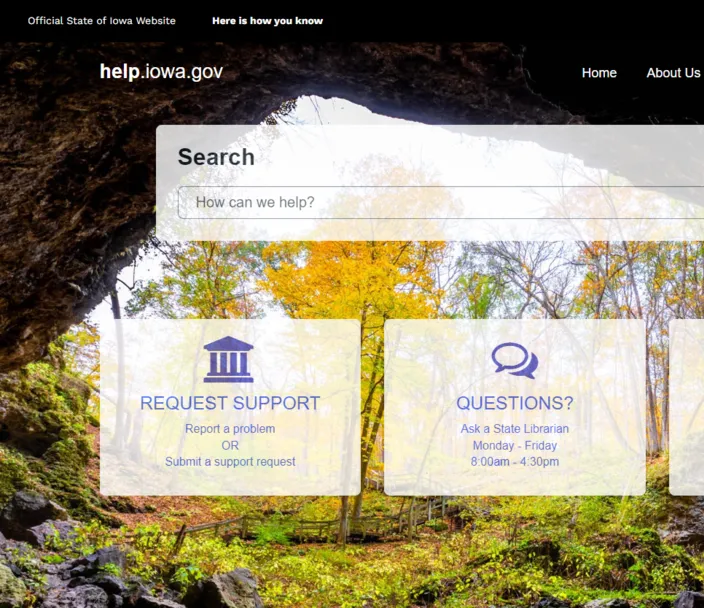 Help.iowa.gov screenshot