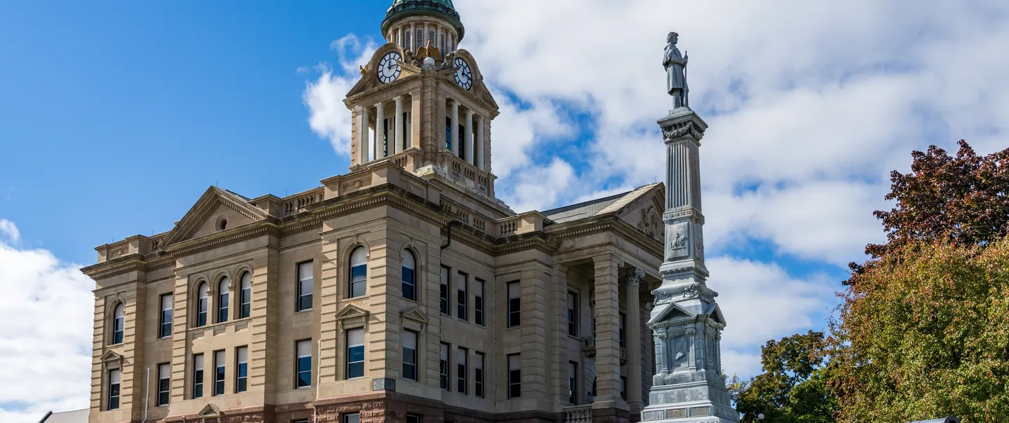 Corner of Winneshiek County Courthouse