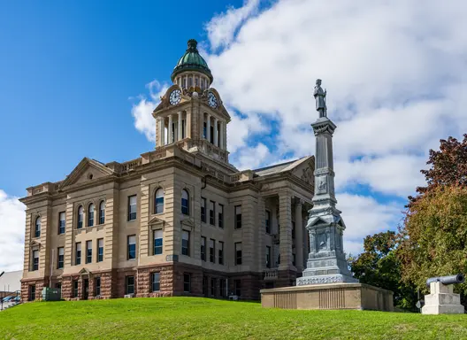 Corner of Winneshiek County Courthouse