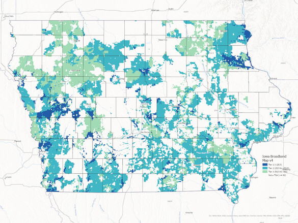 Internet Range Map Broadband Availability Map: V.4 | Department of Management